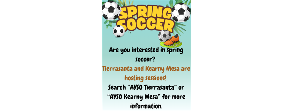 Spring Soccer Locations